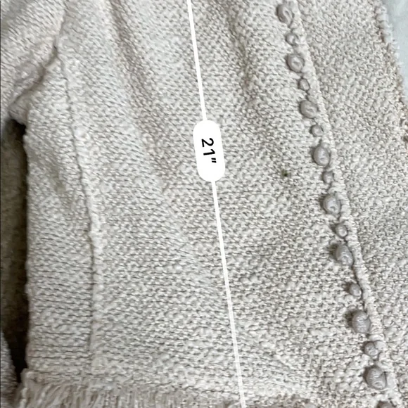 Rebecca Taylor Boucle pale pink jacket Size 4 - Picture 7 of 7